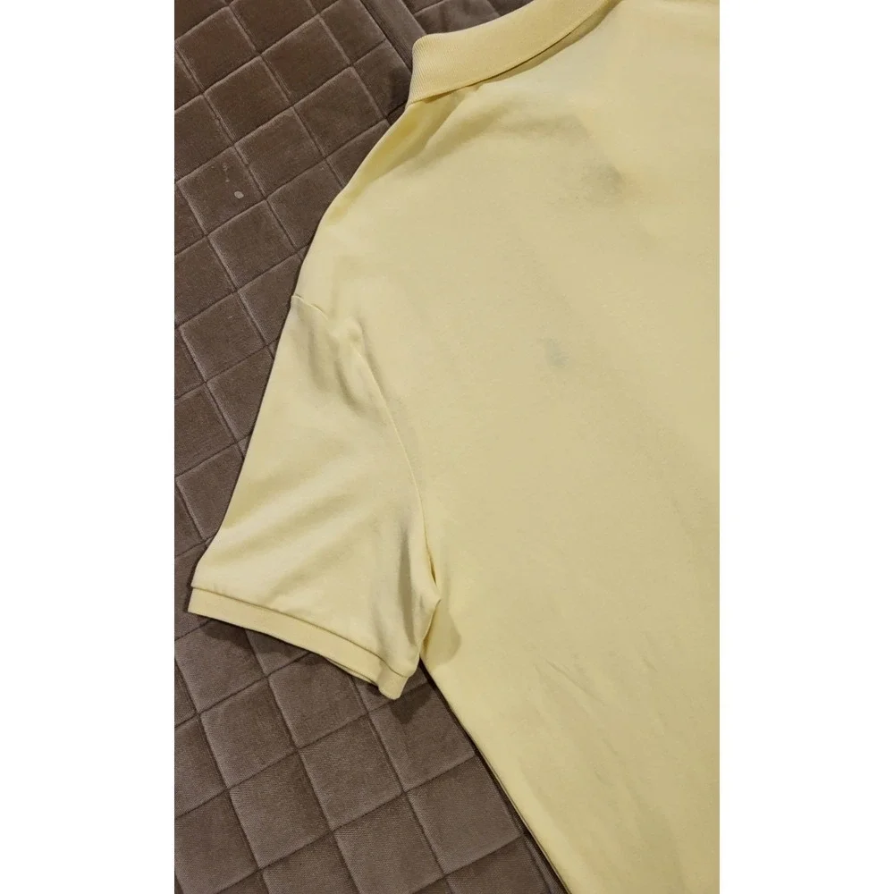 Polo Ralph Lauren Polo Shirt Mens Large Classic Fit Neon Yellow Short Sleeve
